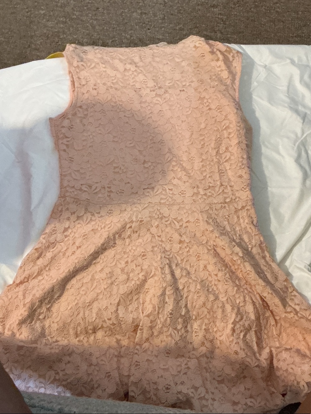 Deb Lace Sleeveless Chemise in Blush Peach